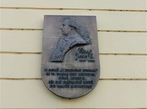 Pamětní deska návštěvy císaře Josefa II.